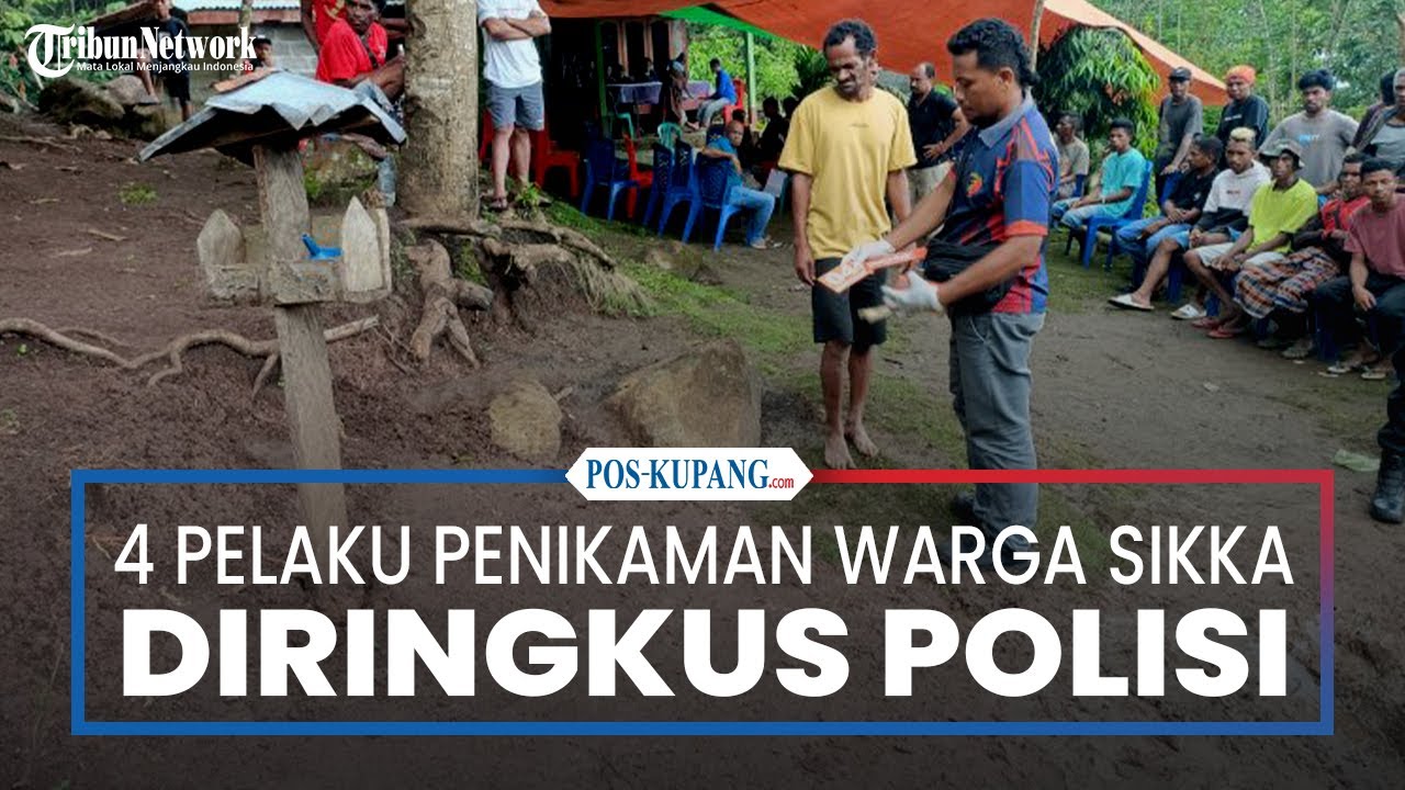 Empat Pelaku Penikaman Warga Mapitara Sikka NTT Diringkus Polisi