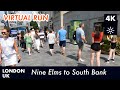Nine Elms to South Bank, London, UK Virtual Run | Virtual Running Videos For Treadmill in 4k
