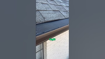 Cheap vs raindrop gutter guards. #homeimprovement #gutters #gutterguards #short #quality #diy