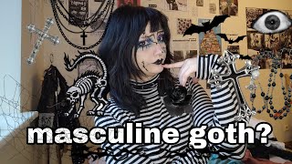 how to dress masculine goth? (feat. my boyfriend)(clothes, makeup, accesories)
