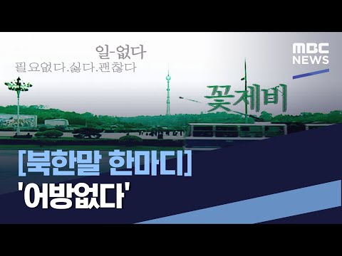 [북한말 한마디] &amp;#39;어방없다&amp;#39; (2023.11.04/통일전망대/MBC)