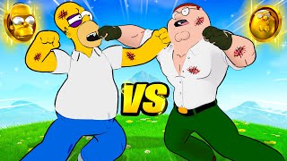 HOMER SIMPSON vs PETER GRIFFIN in Fortnite