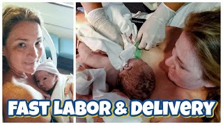 AMAZING POSITIVE LIVE BIRTH VLOG QUICK PAINLESS LABOR & DELIVERY