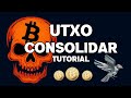 Consolidaciones de UTXO en bitcoin (Sparrow Wallet)