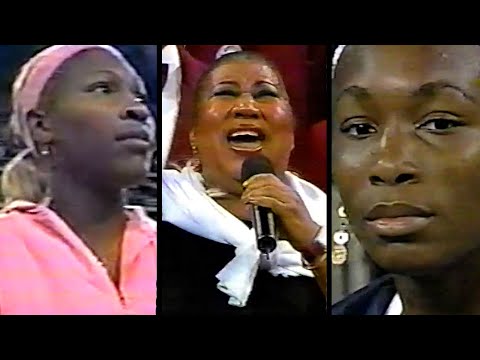 Aretha Franklin Sings for #VenusWilliams & #serenawilliams | 2002
