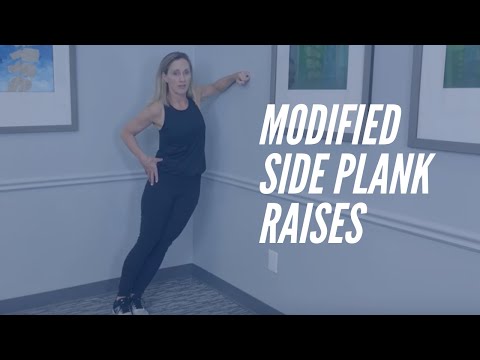 Modified Side Plank Raises - Hip Exercise - CORE Chiropractic