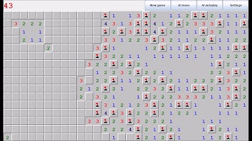 Minesweeper AI player demo video
