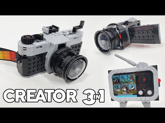 LEGO Creator Review: 31147 Retro Camera (3-in-1) (2024 Set) With Stickers 