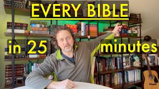 THE WHOLE BIBLE STACK! Every Bible On My Shelf - KJV to NLT 😱