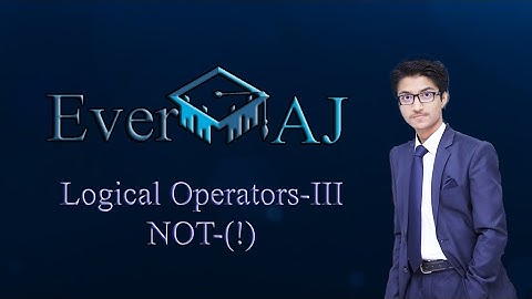 LOGICAL NOT OPERATOR | C++