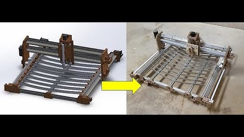 CNC Plasma cutting table - P3 - Final frame - Z axis, floating torch holder, timing belt, slats
