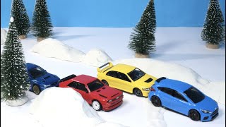 Racing In The Snow Stop Motion