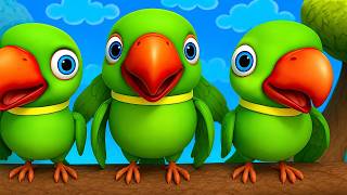 Main Tota Hare Rang Ka | मैं तोता मैं तोता | Mitthu Mitthu | Hindi Rhymes For Kids - Rainbow Rhymes