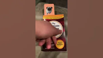 ASMR Tapping On Merriam Webster Dictionary Book 