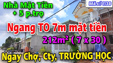 Bán Nhà Ngang 7m Và 5 phòng trọ ngay Chợ, KCN, TRƯỜNG HỌC, QL13. Vị trí Rất Nhiều người Mê.