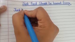 junk food should be banned essay
