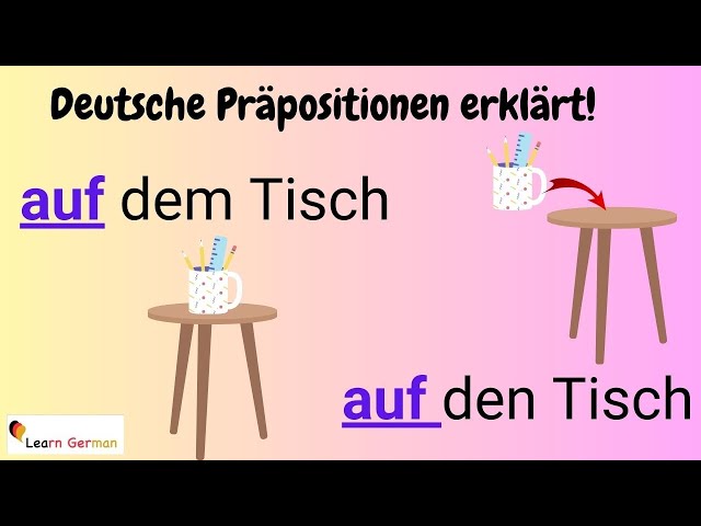 German Preposition AUF explained in detail (3) - with examples | AUF mit Erklärung | A1 - B1 class=