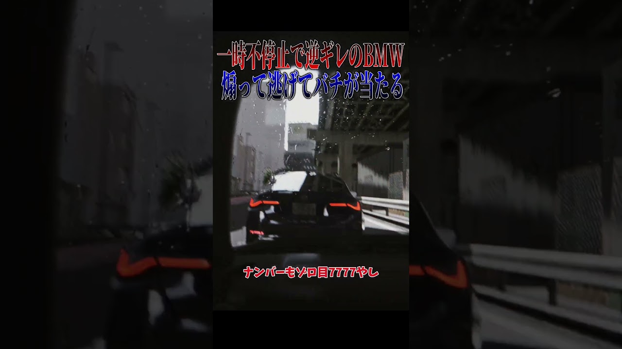 【超スカッと】一旦停止無視の外車が逆ギレで煽り運転!?逃走した結果返り討ちに🤣🤣🤣#shorts