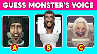 Guess MONSTER'S VOICE | Skibidi Toilet | Guess Meme SONG