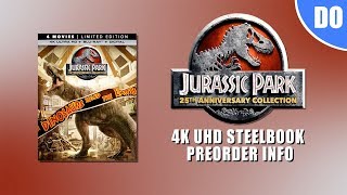 Jurassic Park Collection 4K UHD SteelBook Preorder Info | Best Buy Exclusive