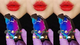 VERTICAL MUKBANG DOG NOODLES, EDIBLE STONE, WAX CANDY ASMR EMOJI FOOD ASMR 🐶