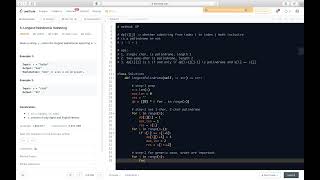 Leetcode 5. Longest Palindromic Substring - Dynamic Programming