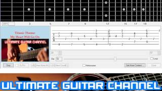 [Guitar Solo Tab] Titanic Theme My Heart Will Go On chords