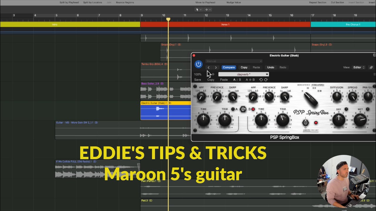 Eddie's tips & tricks:  Maroon 5's guitar
