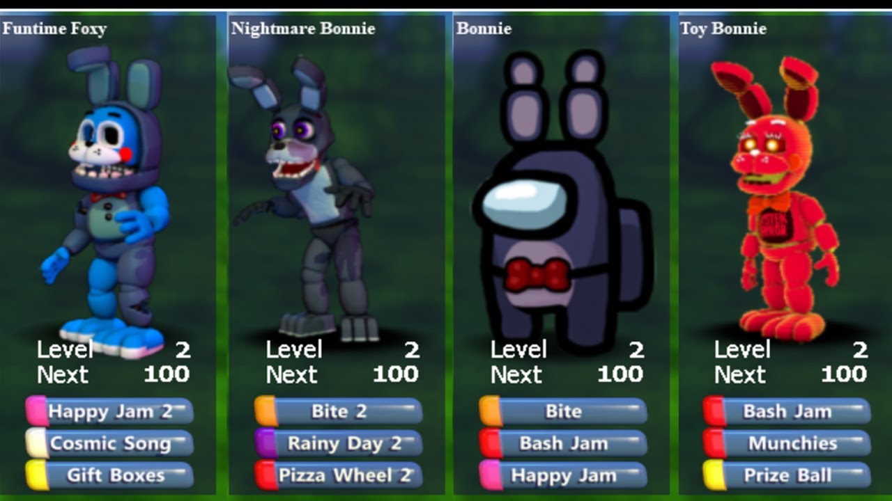 Fnaf World Mod] FNAF Security Breach ALL ADVENTURE ANIMATRONICS