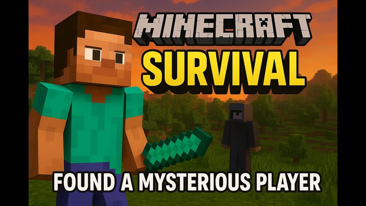 Minecraft Survival - Found a Mysterious player - Episode 2 - YouTube