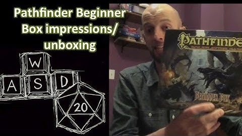 Pathfinder Beginner Box (rpg) impressions & unboxing