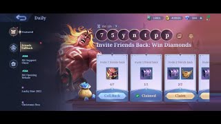 How To Complete Friends Callback In Mobile Legends Bang Bang Invite Friends Back Win Diamonds
