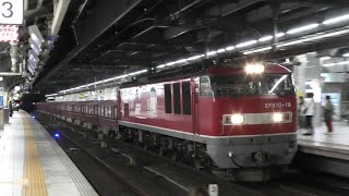 EF510-19+赤ホキ 臨8784レ 名古屋駅通過