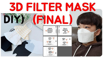 Final)3D FILTER MASK/FREE PATTERN/필터마스크만들기/마스크만들기/무료패턴