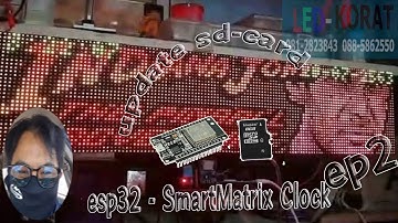 SmartMatrix 128x32 px led P6 RGB ESP32 READ SD-CARD ep2