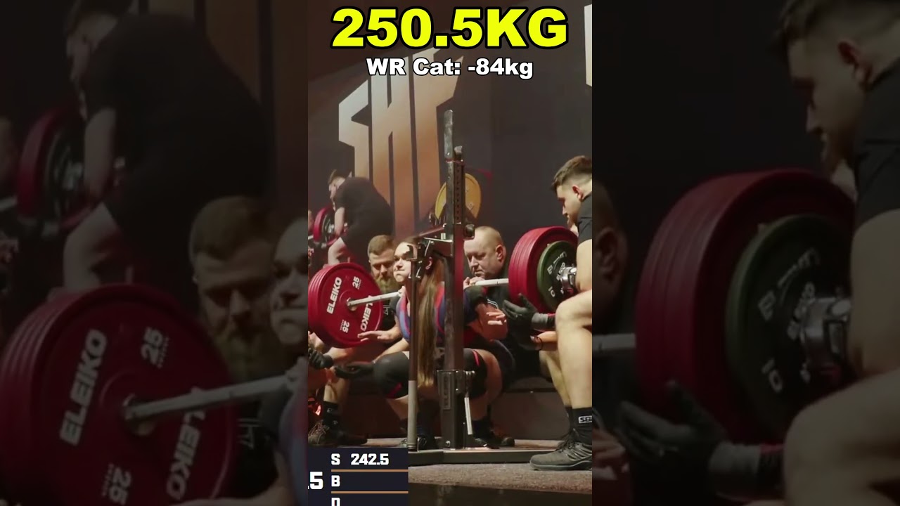 World Record: 250.5kg Squat by Amanda Lawrence - USA