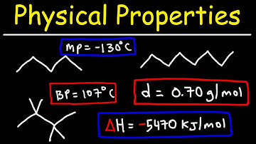 Physical Properties of Alkanes - Melting Point, Boiling Point, Density, & Water Solubility