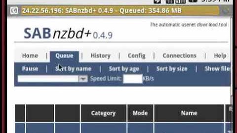 Demo of NZBdroid Android App
