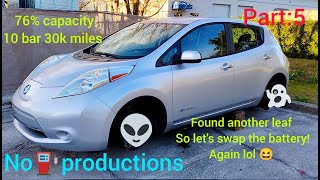 Swapped my Nissan Leaf's battery again. Over the weekend. Part : 5 of my adventures. Enjoy!! 😊