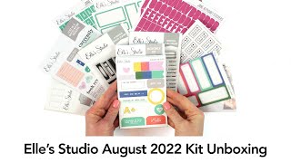 Elle&#39;s Studio August 2022 Kit Unboxing