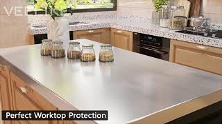 VEELIKE Oil-proof Waterproof Aluminum Foil Sticker for Kitchen