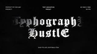 Dark Chrome Text Animation - Titles | After Effect Template