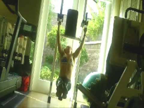 World Record Weber does Weighted L Pullups