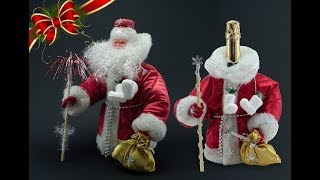 Новогоднее Шампанское Декор Идеи на Новый Год. //DIY Happy New Year.CHRISTMAS DECOR/ Santa Claus.