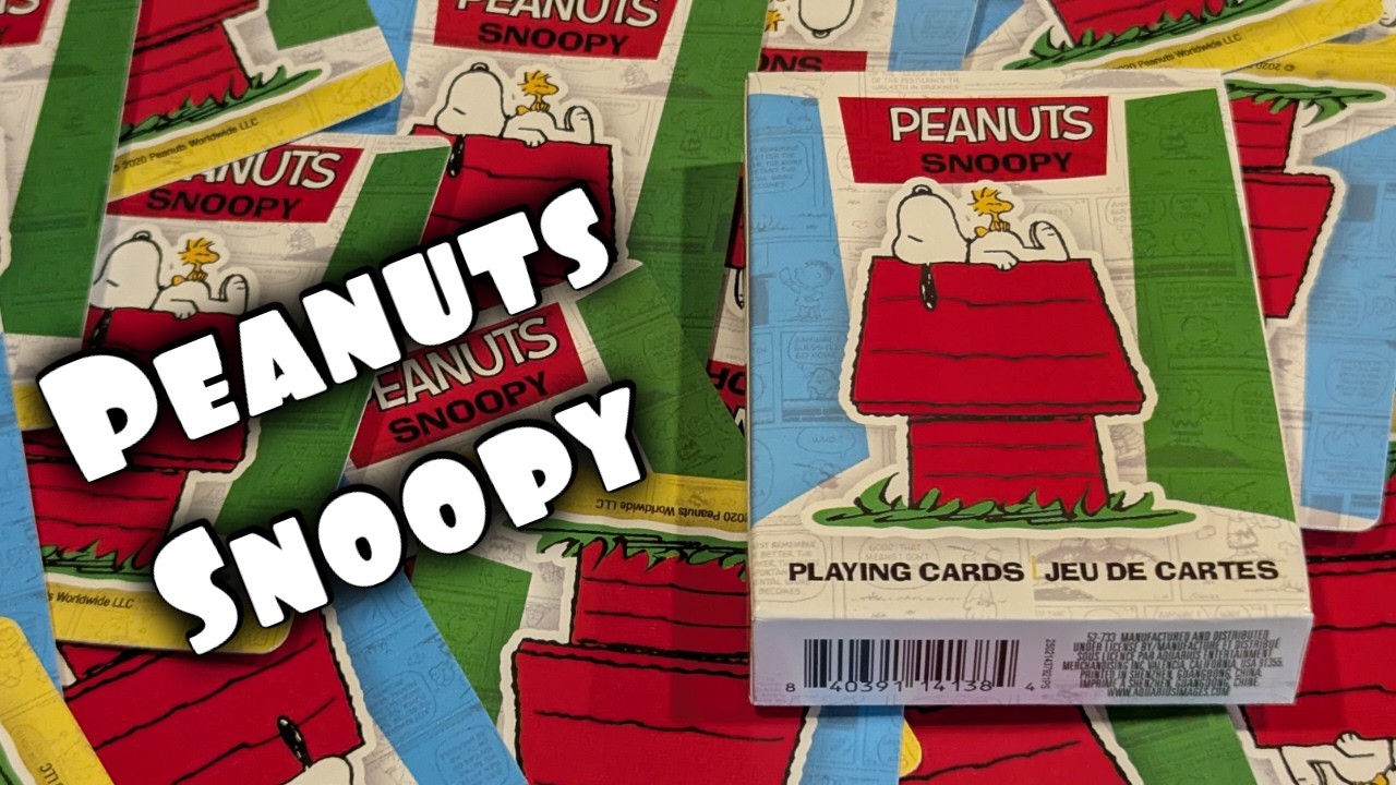 Deck Review - Peanuts Snoopy playing cards - YouTube