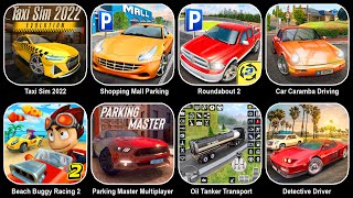 Taxi Sim 2022, Shopping Mall Parking Simulator, Roundabout 2, Car Carambal Driving, BB Racing 2 screenshot 2
