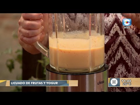 Licuado de frutas y yogur