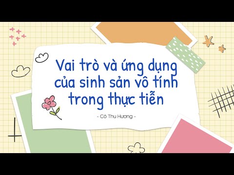 Video Vai trò và ứng dụng của sinh sản vô tính trong thực... - youtube