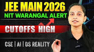 NIT Warangal CSE Cutoff ALERT! 🚨 AI & Data Science Ranks Dropping?