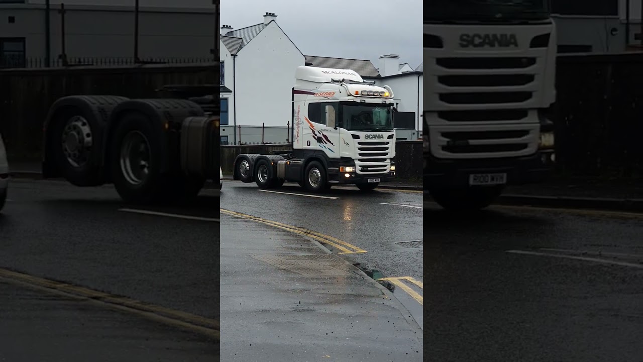 Sean McAlonan Memorial Truck and Tractor Run in Ballycastle, Northern Ireland 🚛 19-11-2023.
